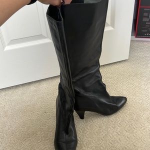Banana Republic Tall Black Boots with Heel. 8.5